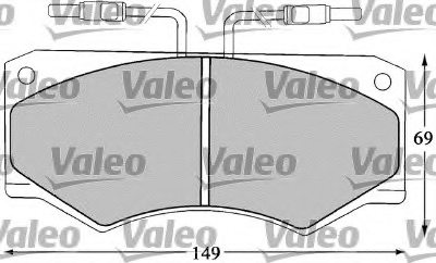 VALEO 598369 Brake Pad Set, disc brake